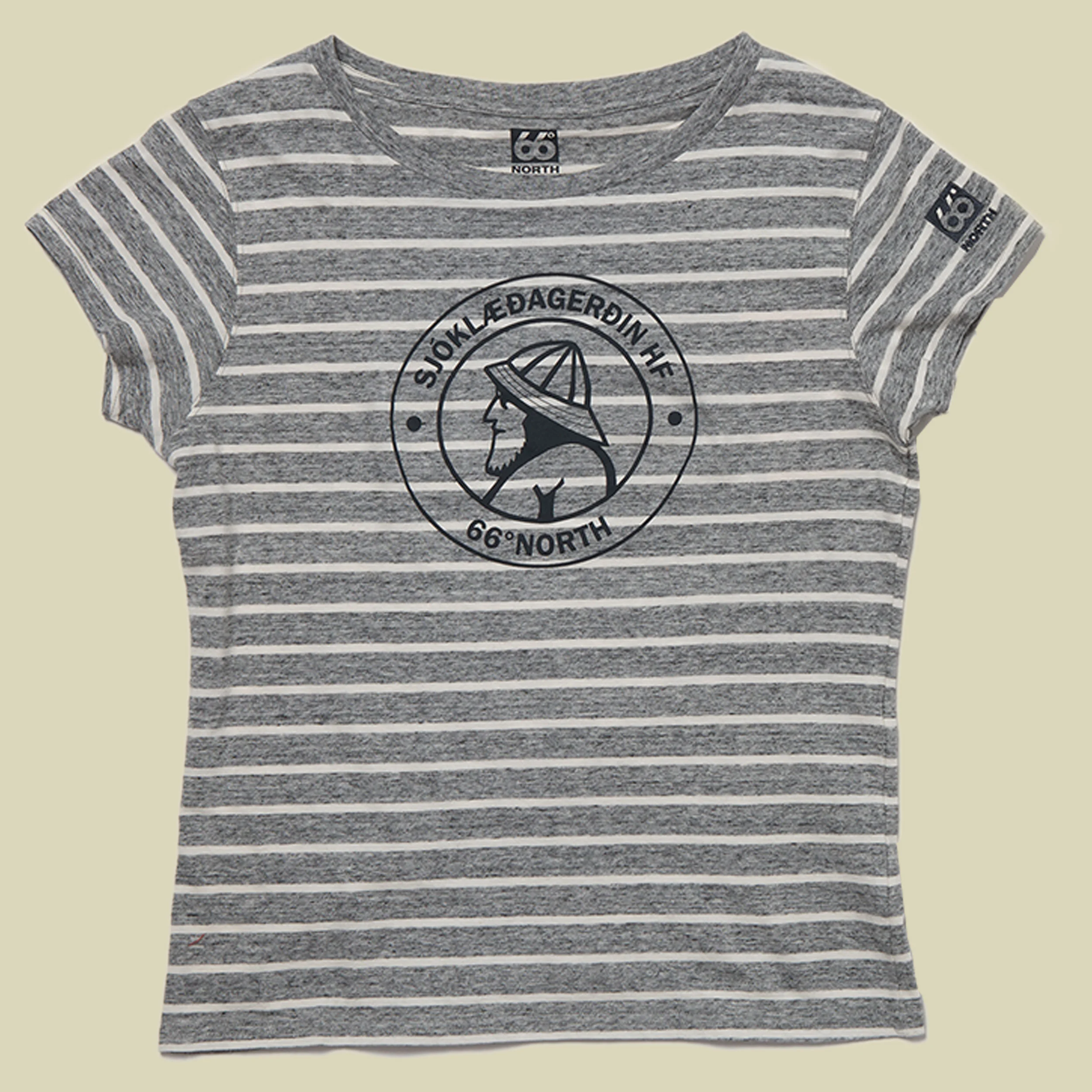 66 North IcelandLogn Women's T-Shirt since 1926 Größe S Farbe retro yellow