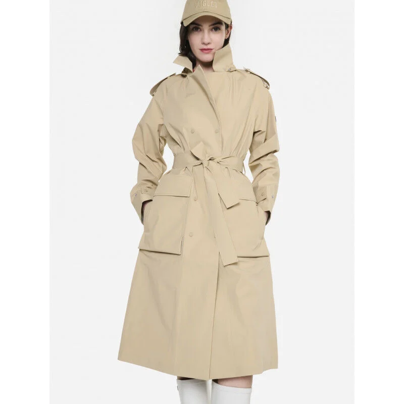 Aigle Langer trenchcoat mit 3-lagiger MTD-Membran - Regenjacke - Damen | Hardloop