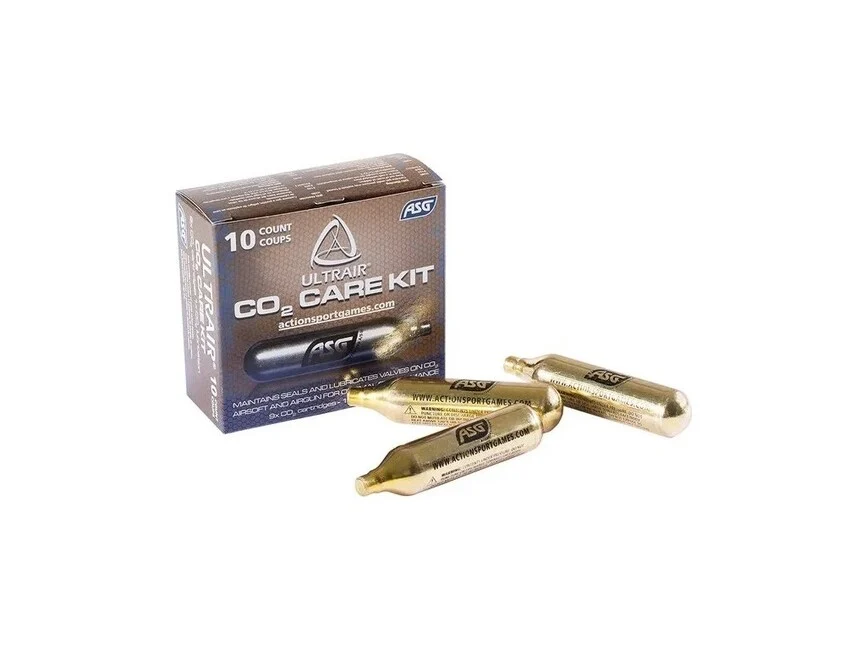 ASG CO2-Kartuschen 12g, 9 + 1 Öl