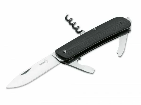 Böker Plus Tech Tool City 2 Taschen-Multifunktionsmesser 7,1 cm, schwarz, G10