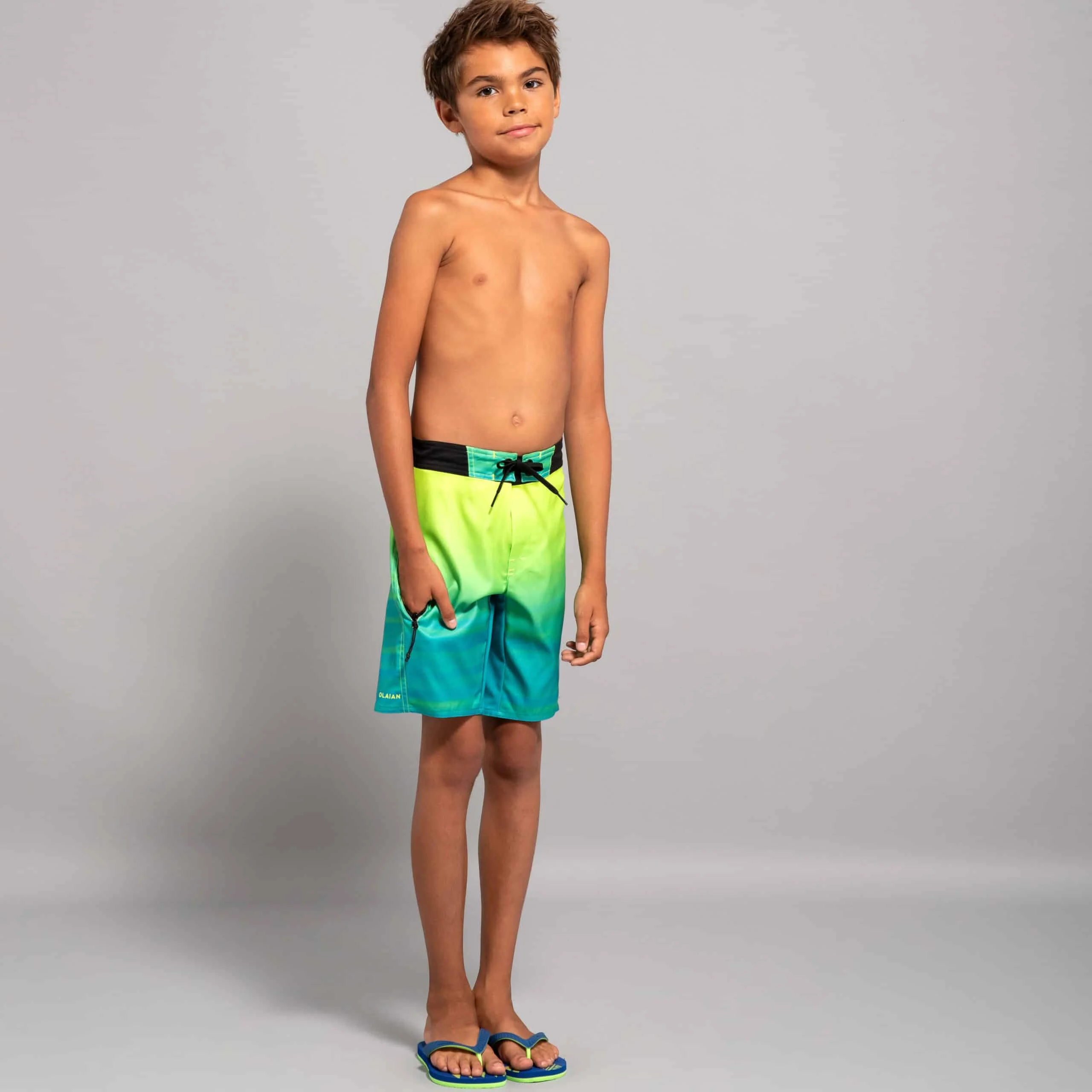 Badeshorts 550 Offshore grün