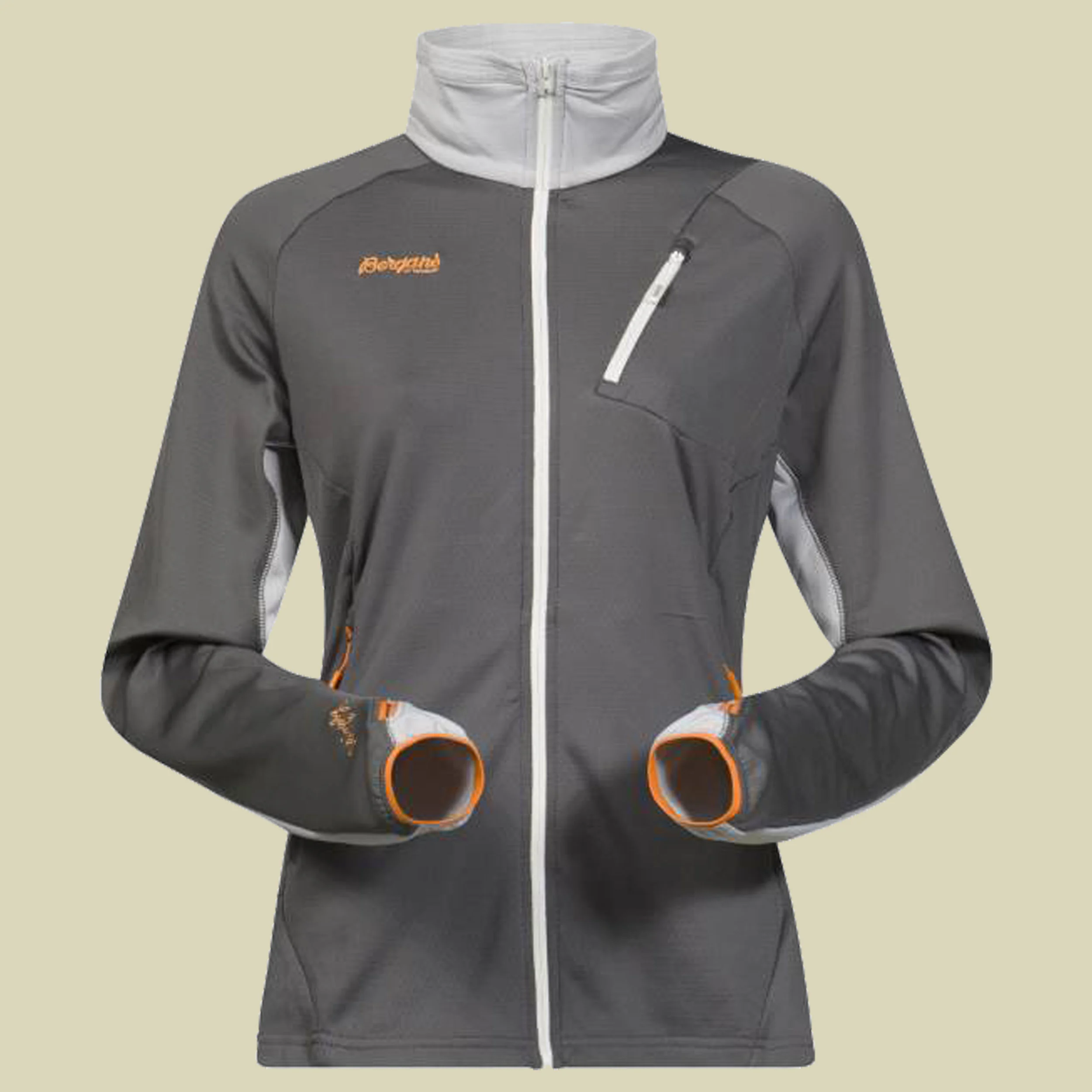 BergansGaldebergtind Lady Jacket Größe S Farbe solid dark grey/aluminium/pumpkin