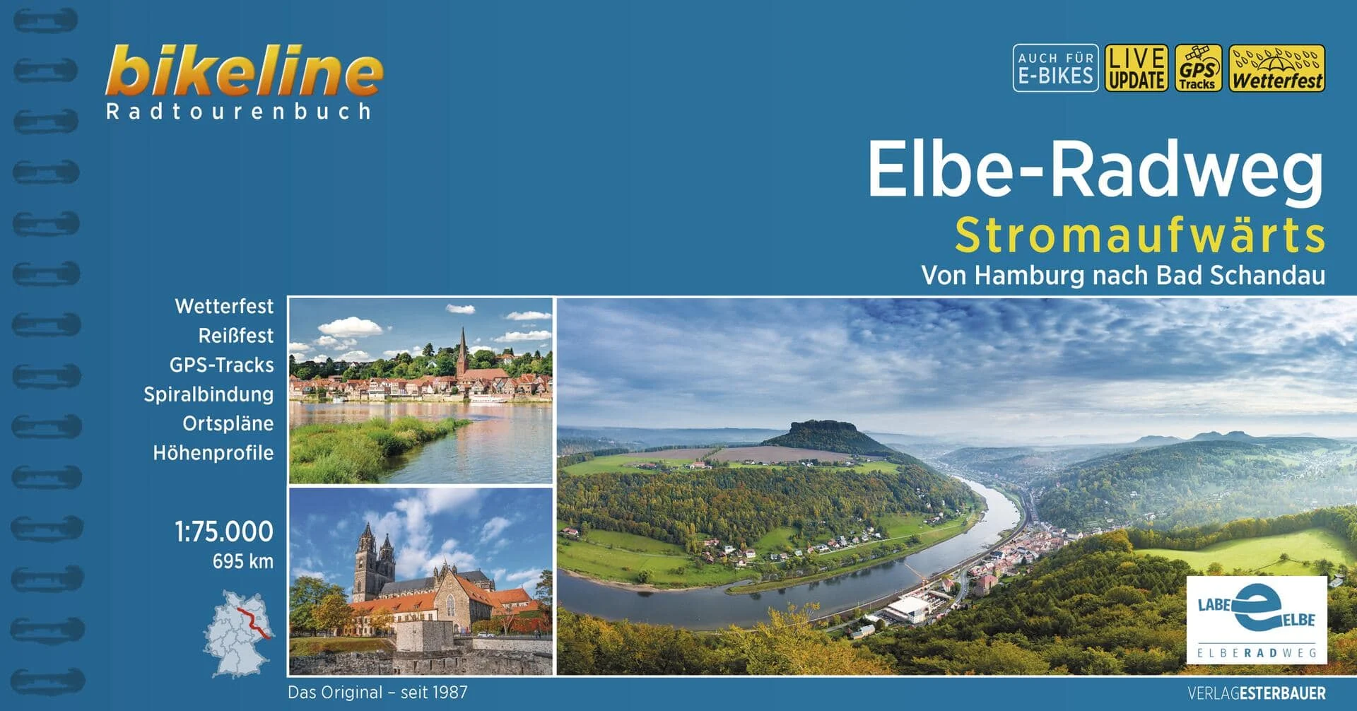 bikeline Elbe-Radweg Stromaufwärts
