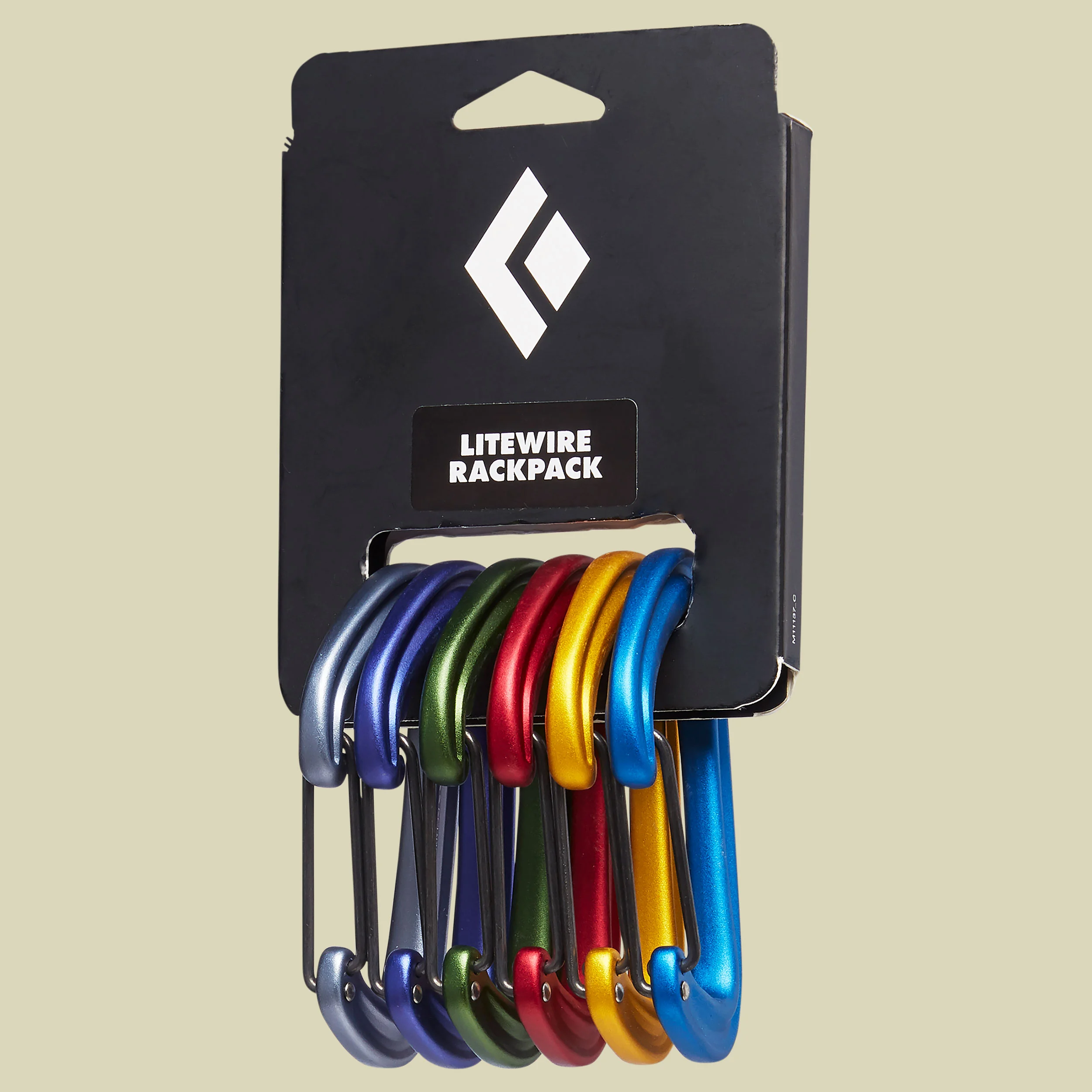 Black DiamondLitewire Rackpack 6 Karabiner zum Trad-Klettern farbcodiert