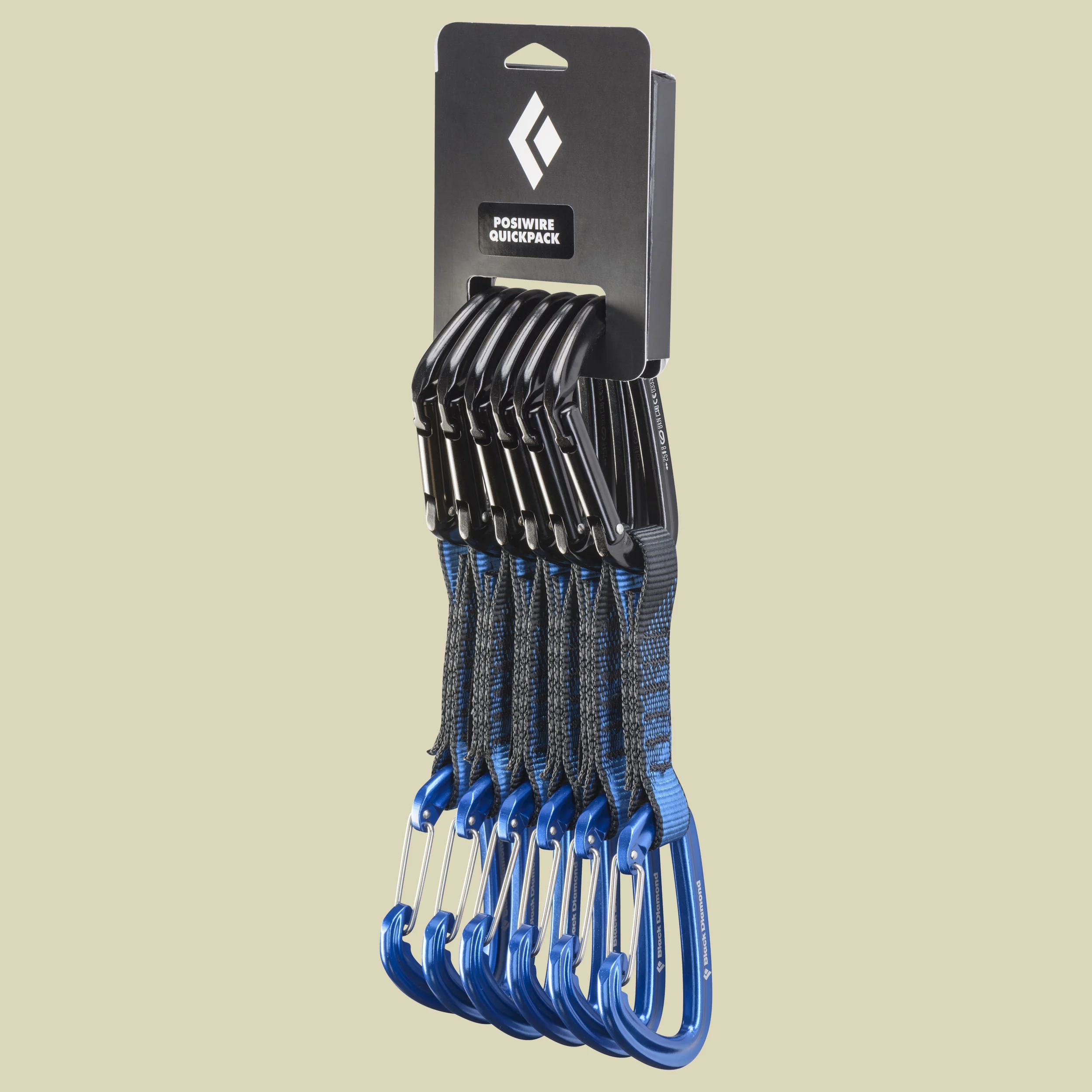 Black DiamondPosiWire Quickdraw12cm 6-Pack Farbe black/blue