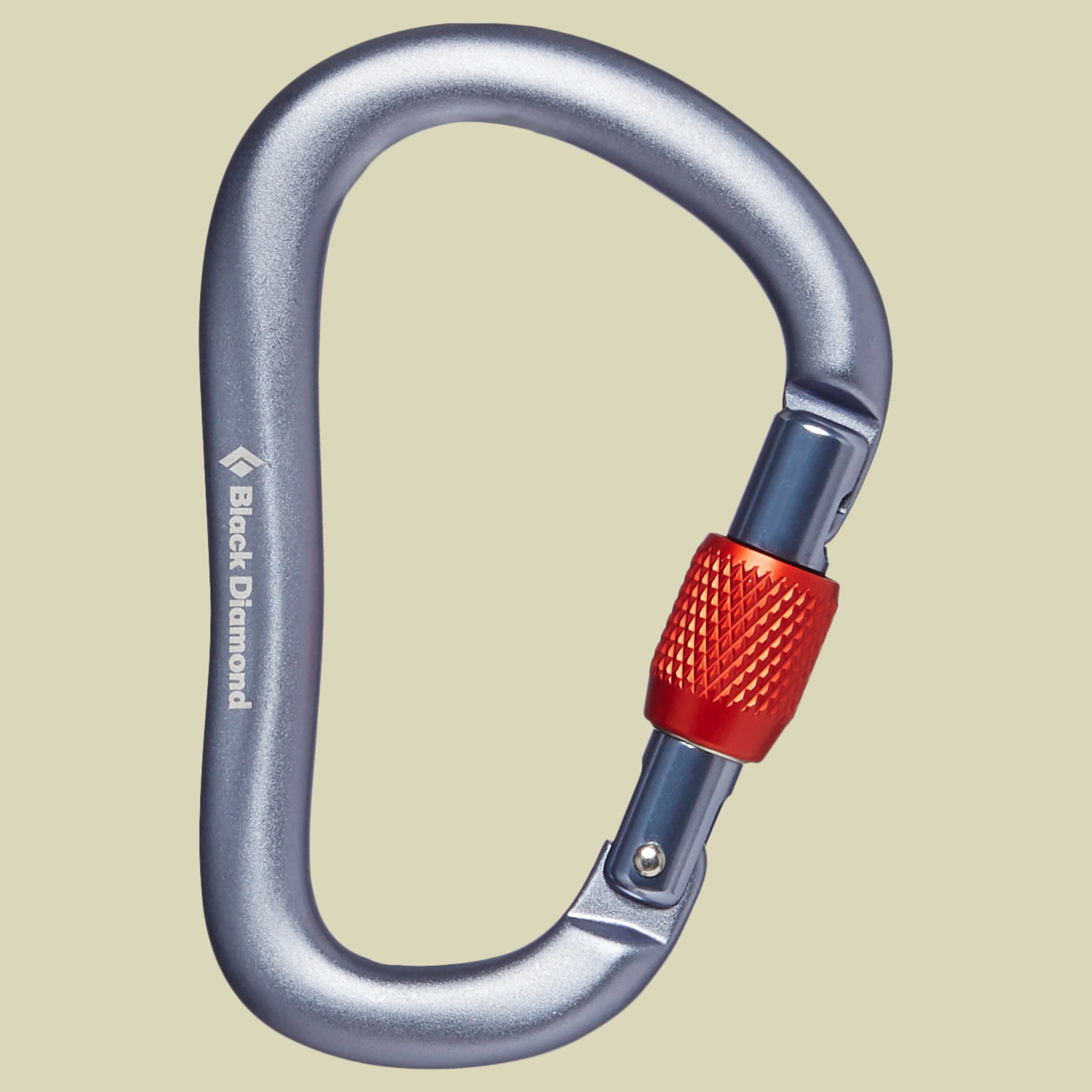 Black DiamondRockLock Screwgate Carabiner Farbe gray