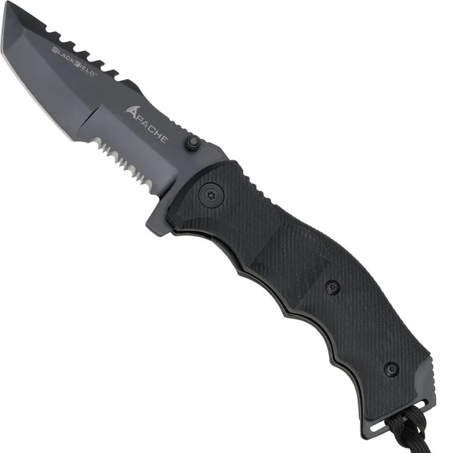 BlackField APACHE FOLDER, Taschenmesser, schwarz