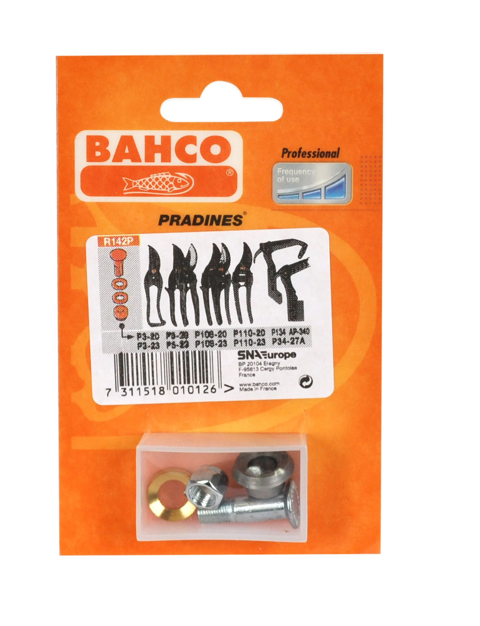 Bolzen und Schraube für Raupenschere Pradines