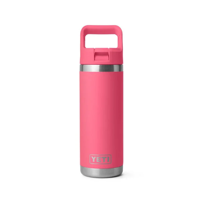 Bottiglia con tappo a cannuccia in tinta Yeti Rambler 18 oz (532 ml) - Tropical Pink
