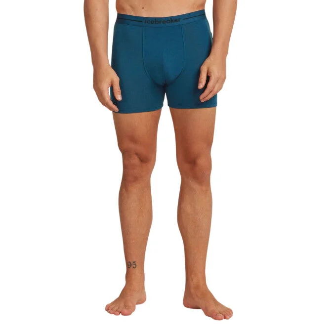 Boxer da uomo in lana merino ICEBREAKER Anatomica 150 - Atlantis