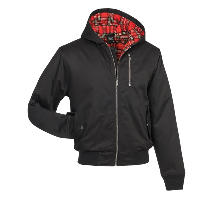 Brandit Lord Canterbury Winterjacke mit Kapuze, schwarz