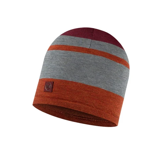 Buff Merino Move Beanie Mahogany