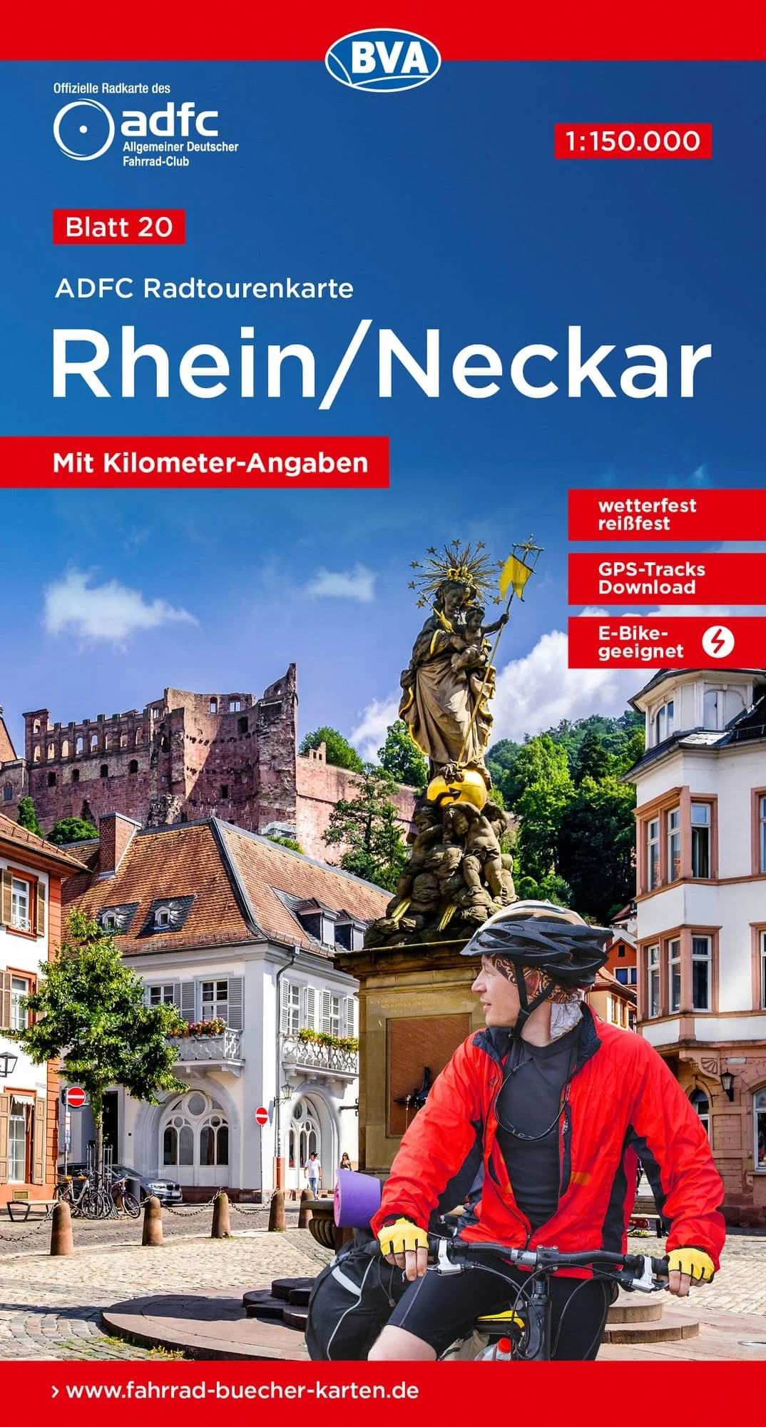 BVA BikeMedia Rhein / Neckar Fahrradkarte