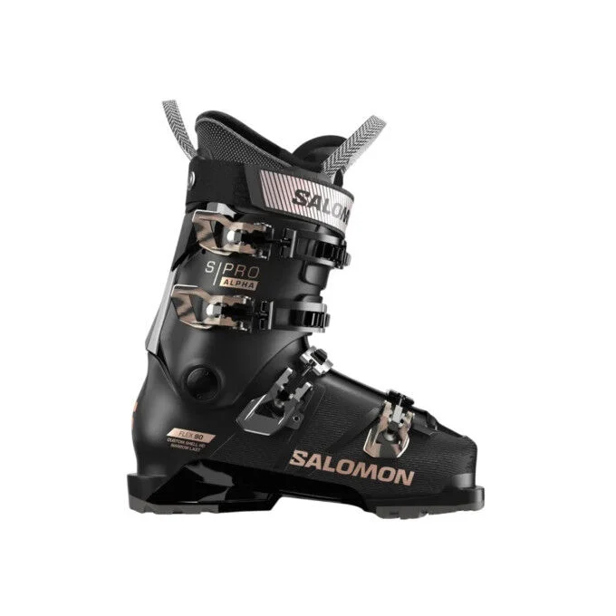 Chaussures de ski SALOMON S/Pro Alpha Flex 90 Femme - Black / Black