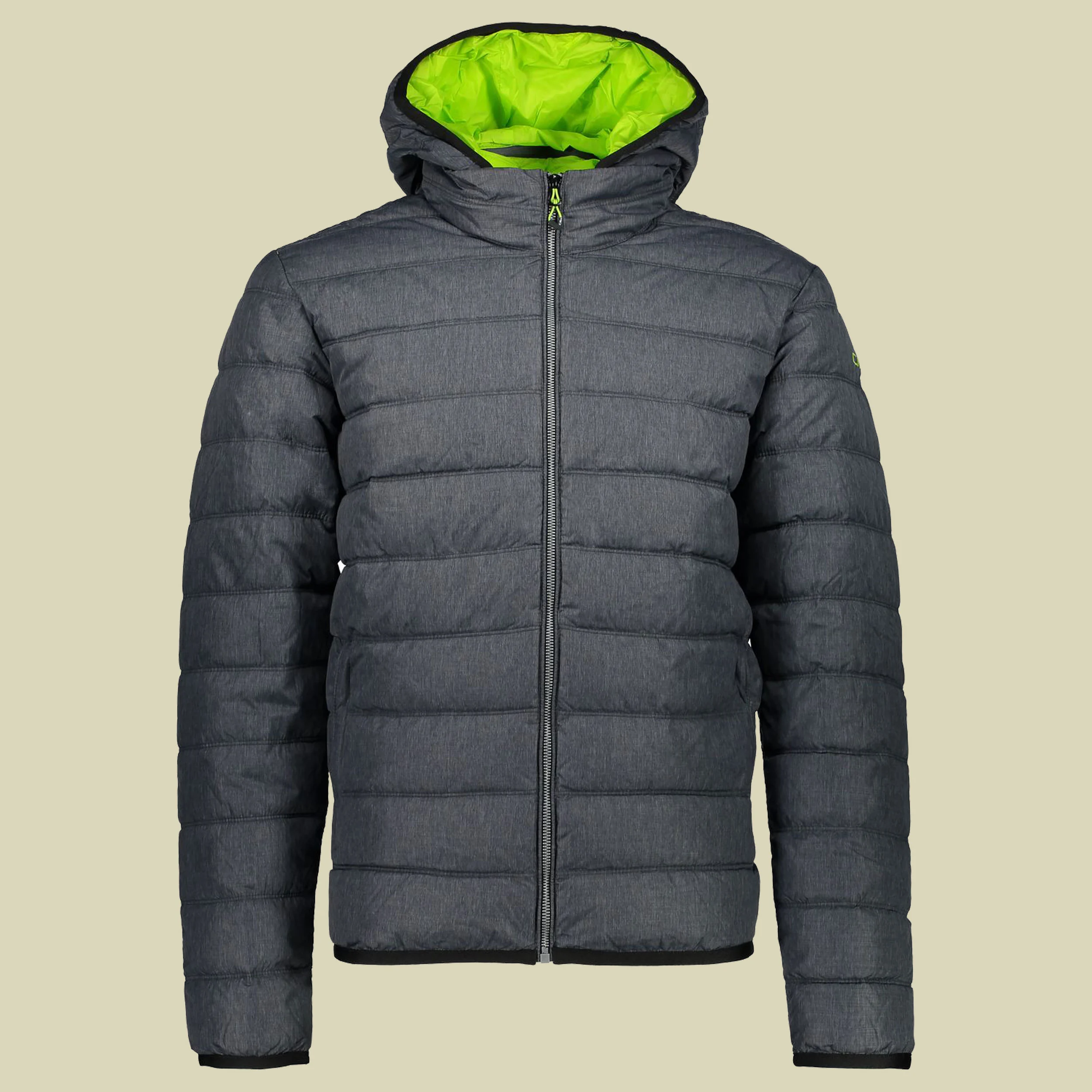 CMPMan Jacket Zip Hood 3Z19177M Größe 46 Farbe 48BB asphalt melange- lime