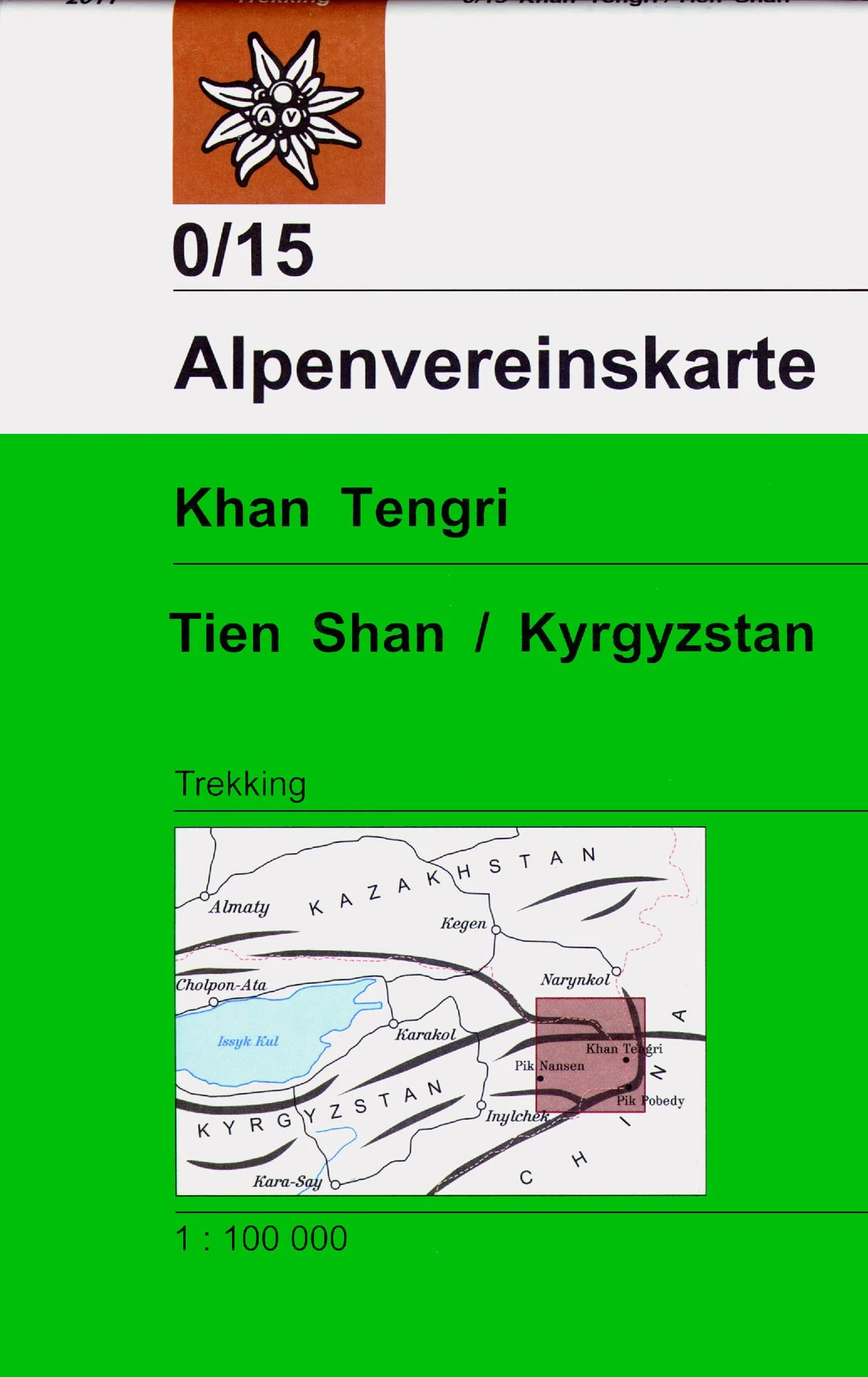 DAV AV 0/15 Expeditionskarte Khan Tengri (Tien Shan)