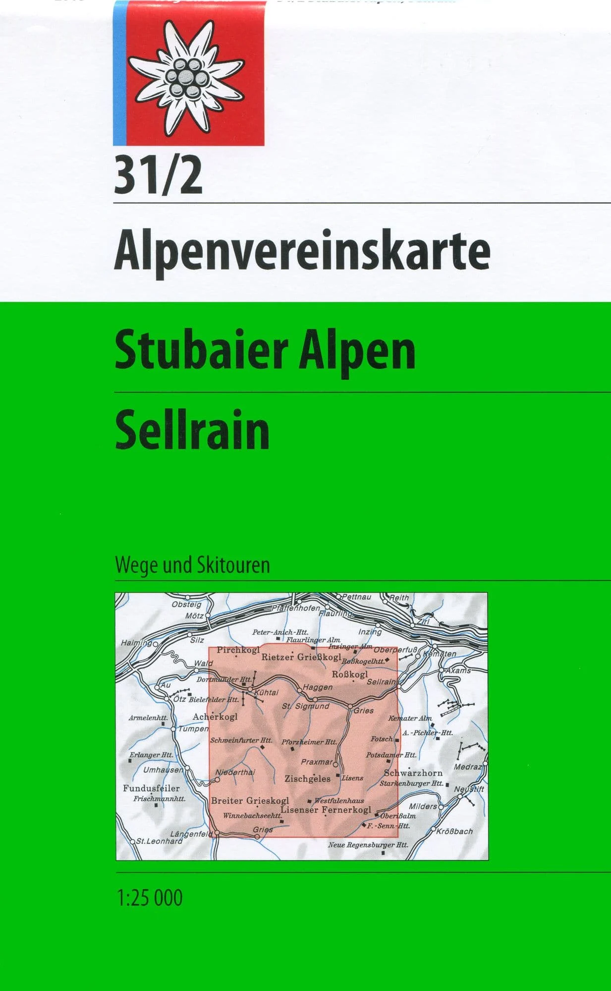 DAV AV-Karte 31/2 - Stubaier Alpen, Sellrain