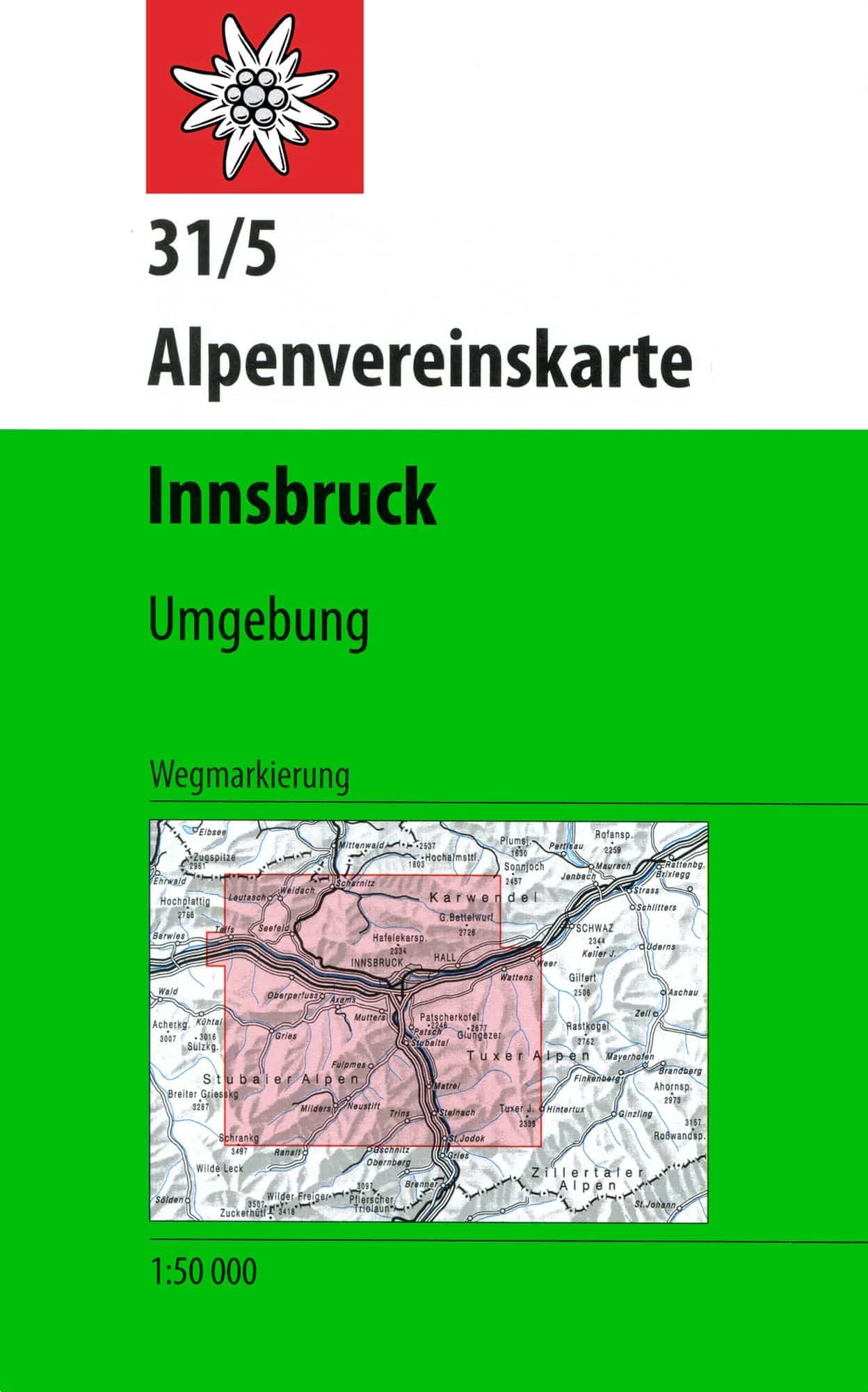 DAV AV-Karte 31/5 WEG - Innsbruck Umgebung
