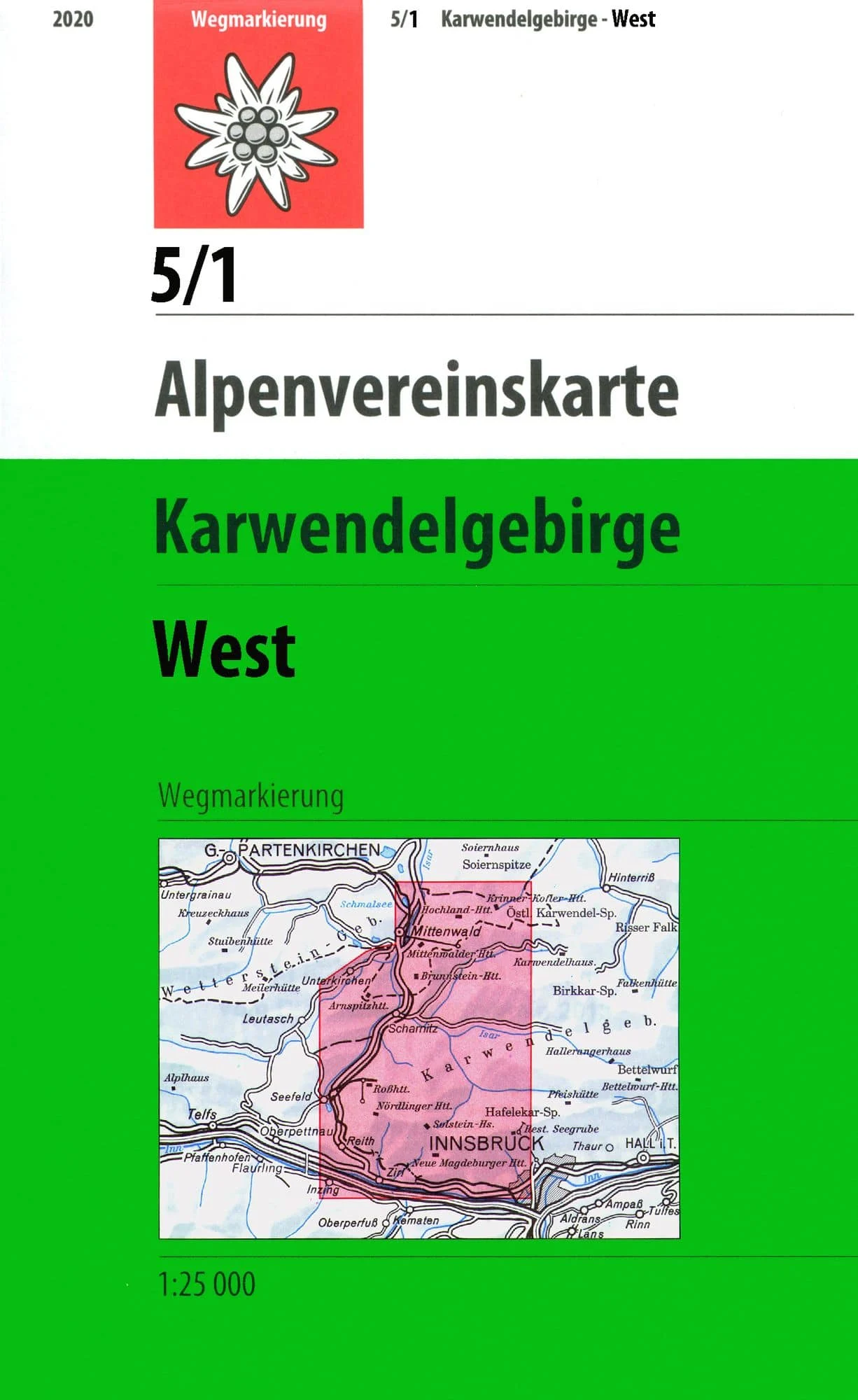 DAV AV-Karte 5/1 Karwendelgebirge West