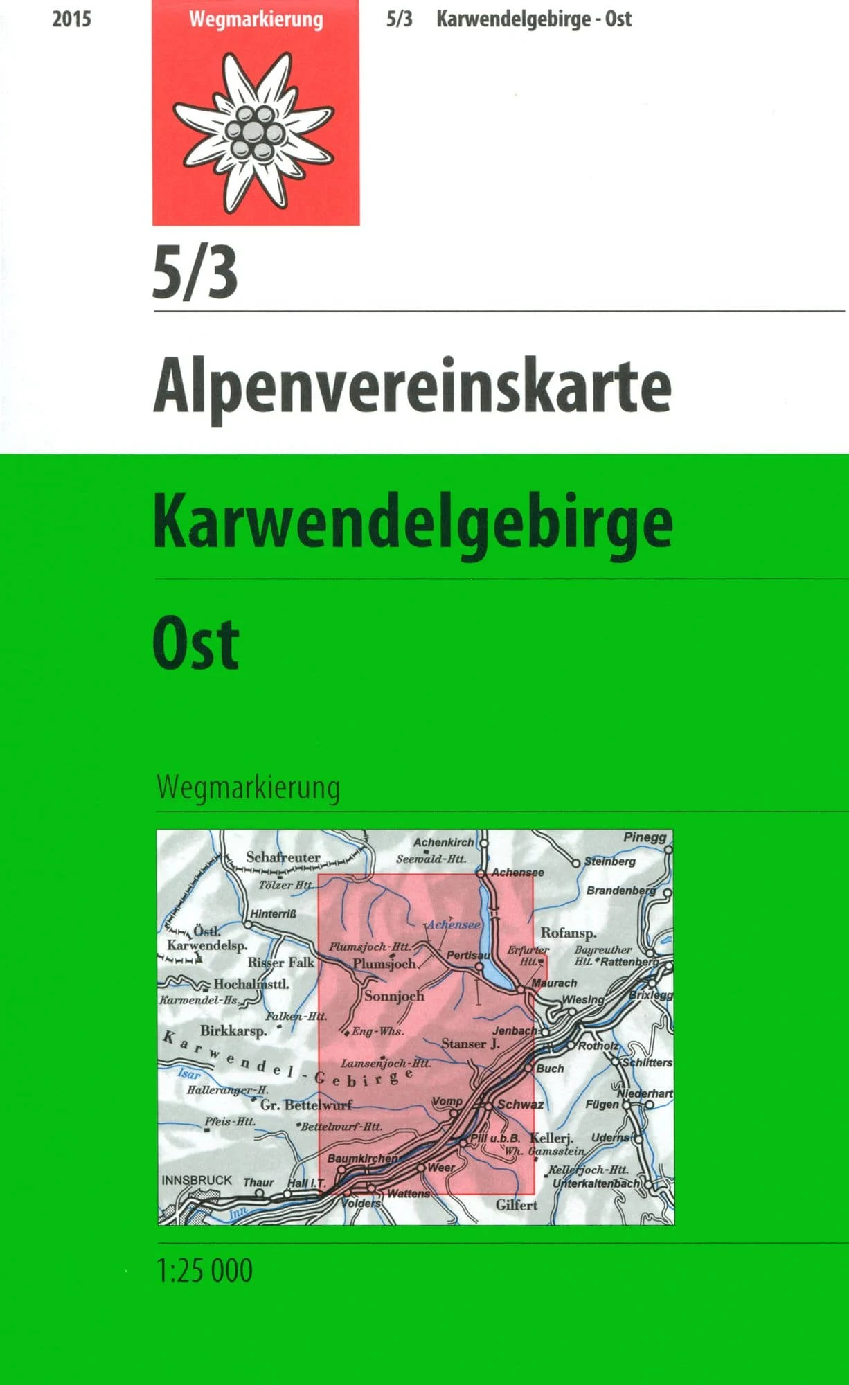 DAV AV-Karte 5/3 Karwendelgebirge, Ost