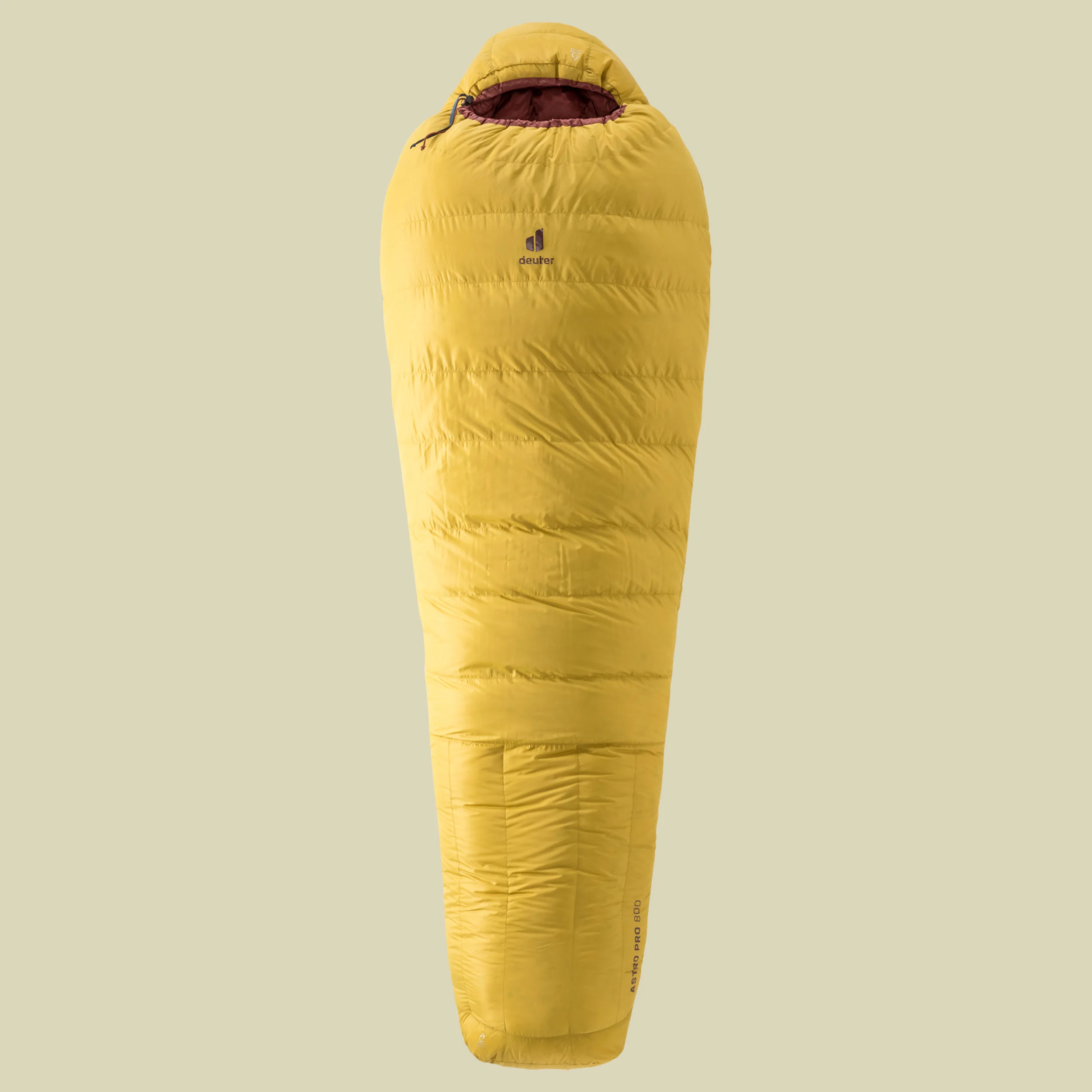 deuterAstro Pro 800 SL Women bis Körpergröße 175 cm Farbe turmeric-redwood, RV links