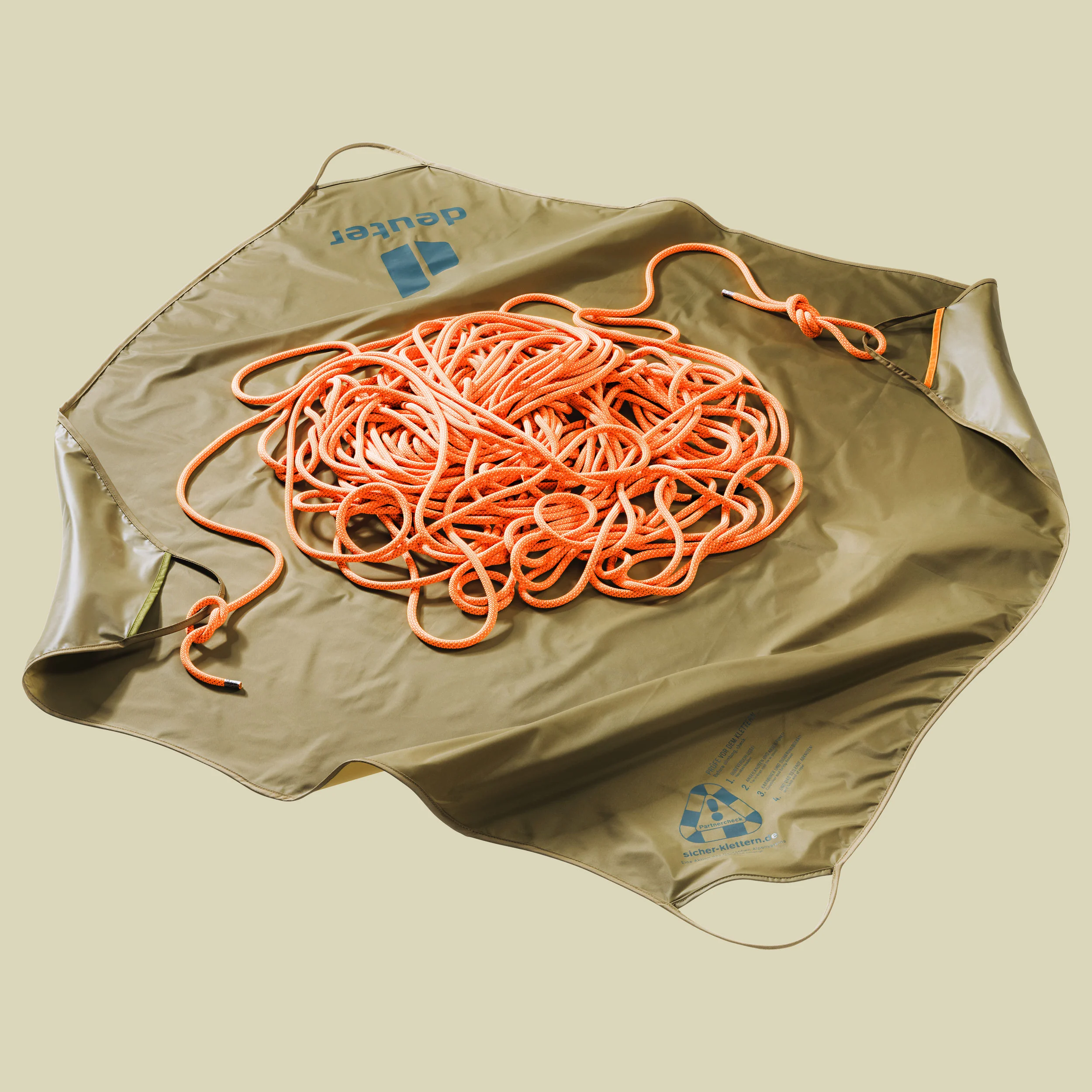 deuterGravity Rope Sheet Größe 140 x 140 cm Farbe clay-arctic