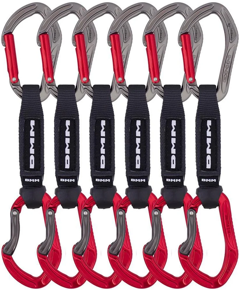DMM Alpha Sport QD Expressset 6 Pack - titanium/red