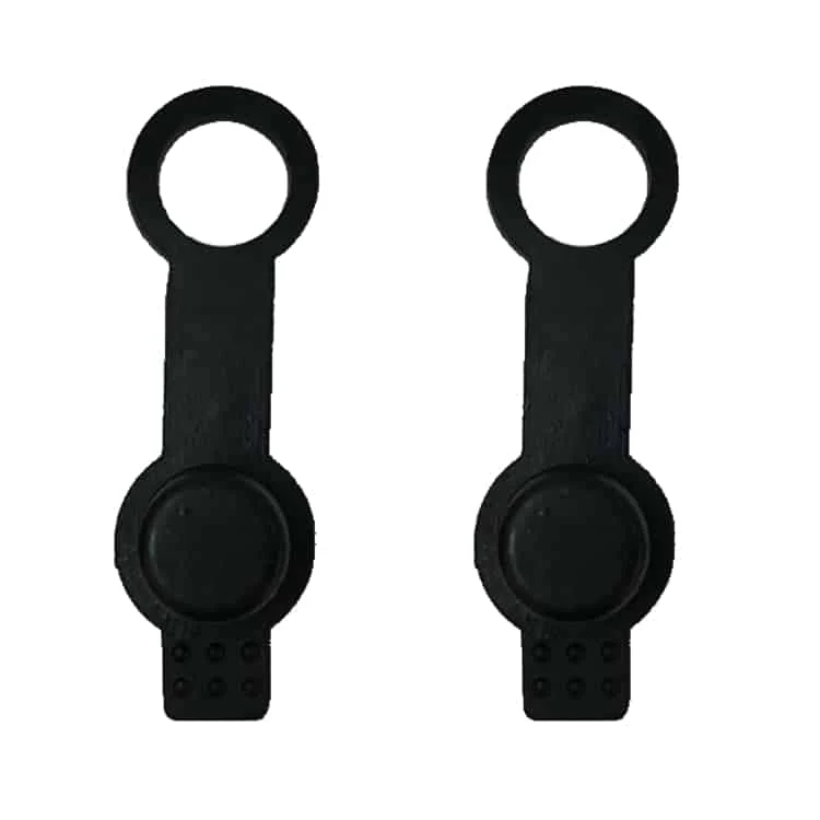 Füllnippelschutz für HP Flaschen (2er Pack, schwarz)