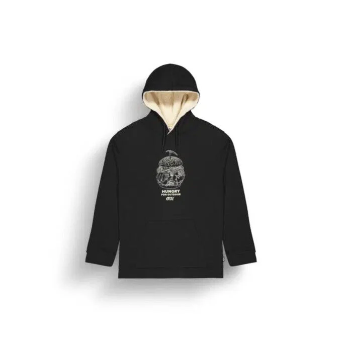 Felpa con cappuccio da uomo PICTURE JULKA PLUSH - Nero