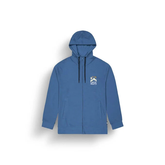 Felpa con cappuccio e zip da uomo PICTURE KENOMA - Serenity Blue