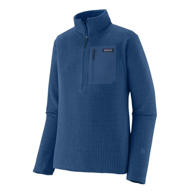 Felpa in pile con collo con zip Uomo R1 Air - Clement Blue