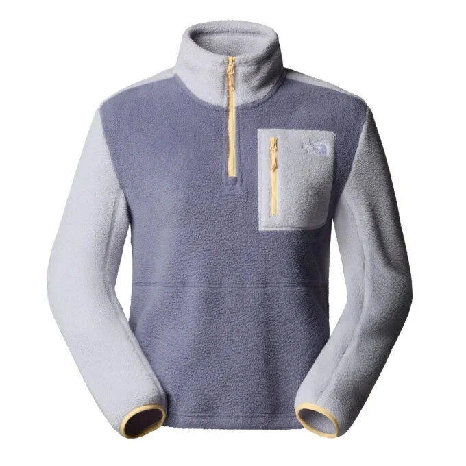 Felpa in pile con zip 1/4 da donna The North Face Yumiori - Twilight Galaxy Blue Flax Mineral Salt