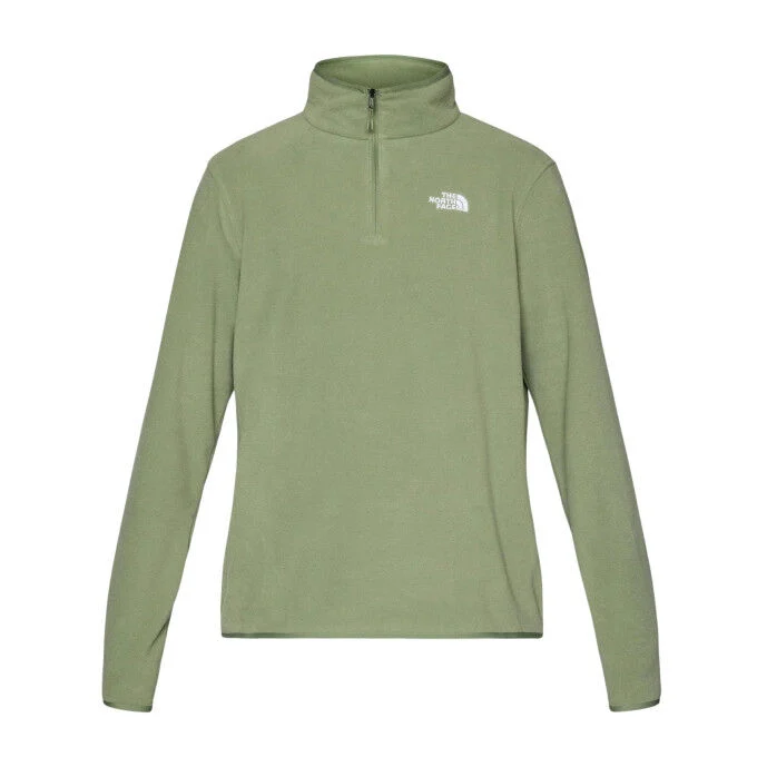 Felpa in pile da uomo con zip a 1/4 The North Face Glacier - Bark Mist