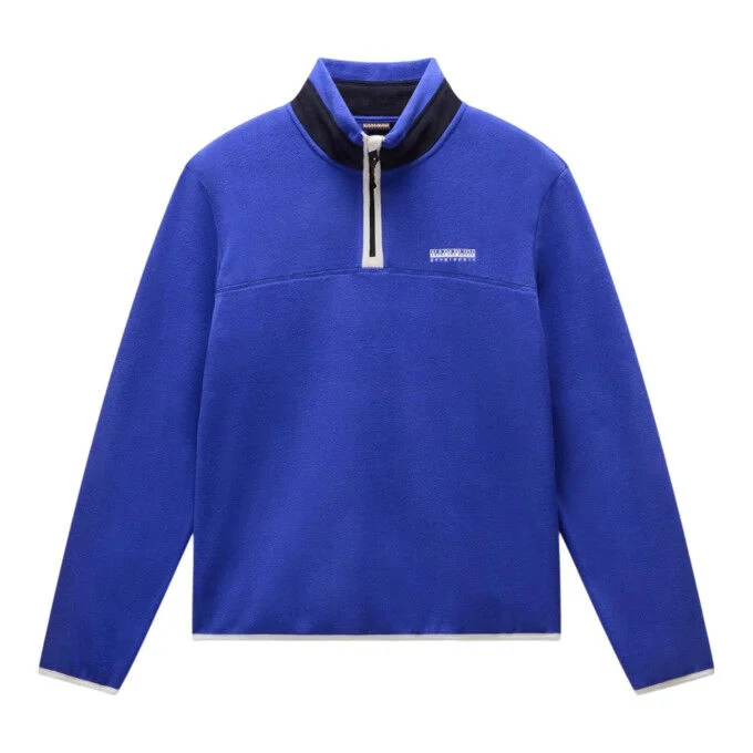 Felpa in pile da uomo Napapijri T-Dergana - Royal Blue B3B