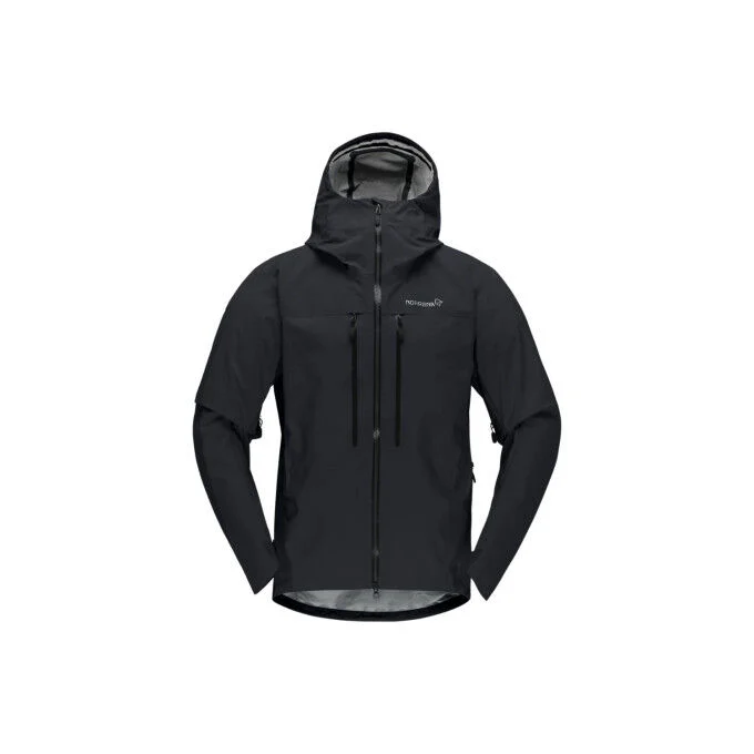 Giacca con cappuccio da uomo Norrona Trollveggen Gore-Tex Pro - Caviar Black