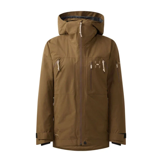 Giacca da sci da donna Haglöfs Latnja GTX - Teak Brown
