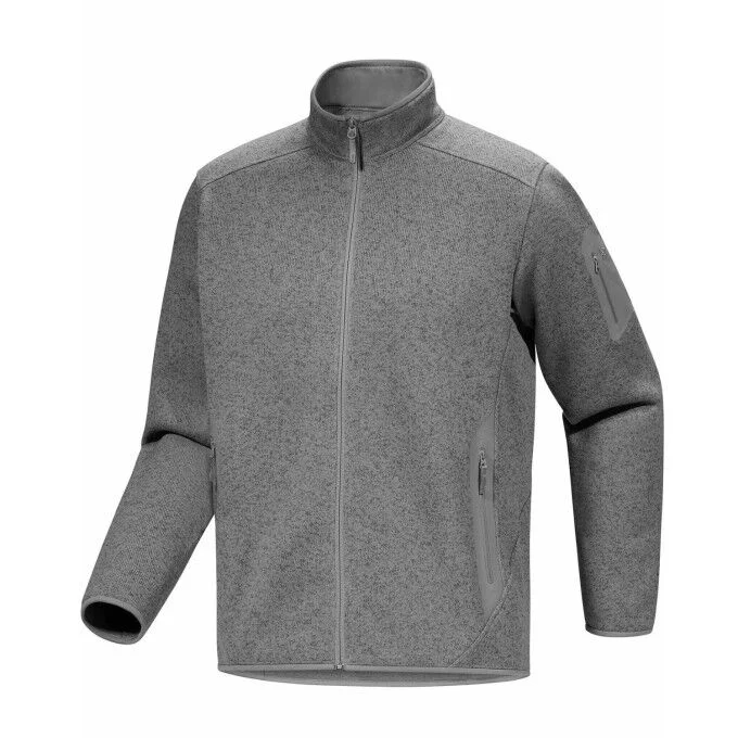 Giacca in pile da uomo Arc'Teryx Covert Cardigan - Cloud Heather/Void