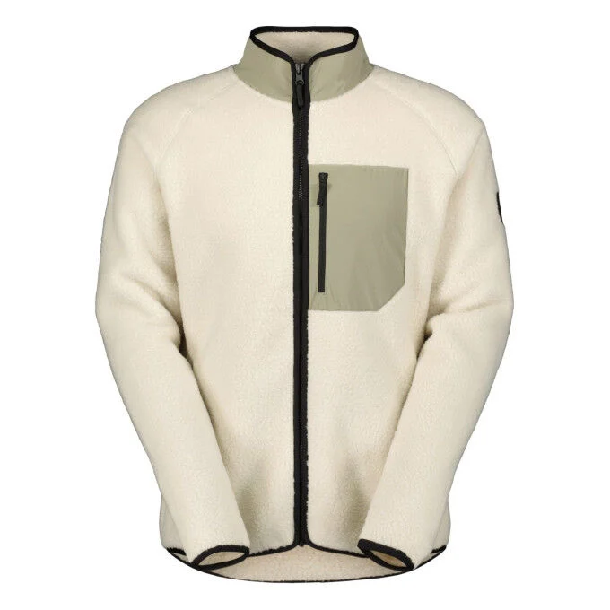 Giacca in pile da uomo Scott Defined Heritage Pile - Dust White/Dust Grey