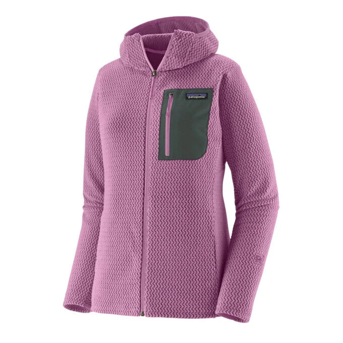 Giacca polare con cappuccio da donna Patagonia R1 Air - Brisk Purple