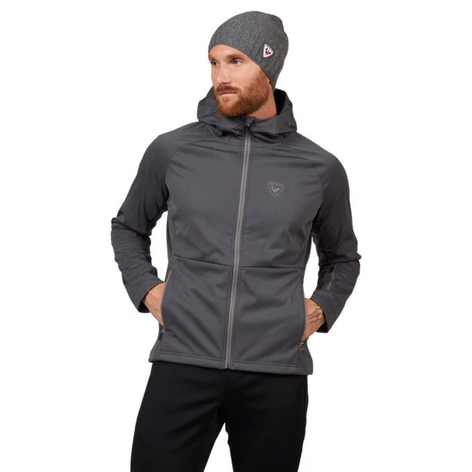 Giacca softshell con cappuccio da uomo Rossignol Genetys - Onyx Grey