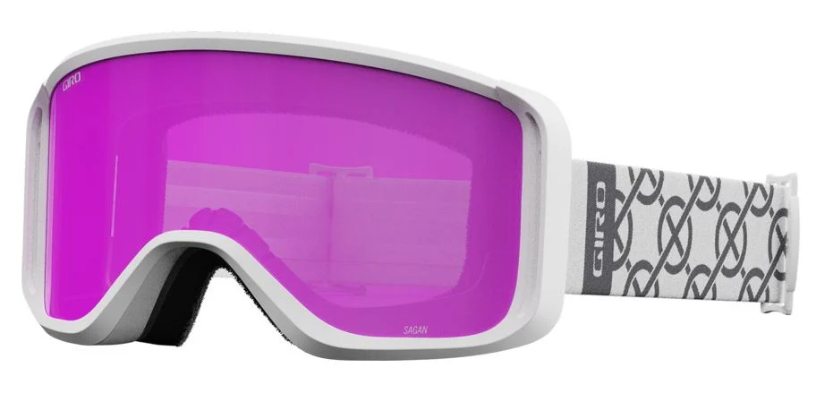 Giro Sagen - Skibrille (white monogram - amber pink)