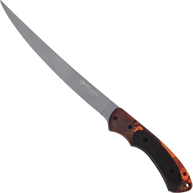 Haller Fischmesser Filetier Griff orange/camo