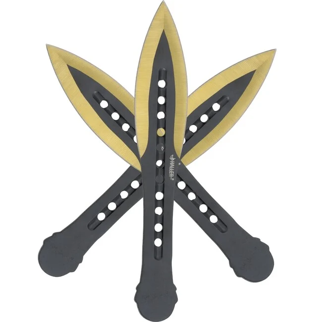 Haller Wurfmesserset 3 tlg gold