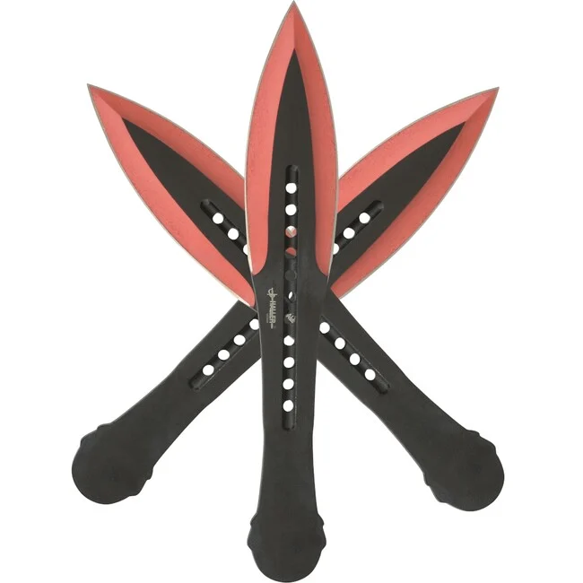 Haller Wurfmesserset rote Spitze 3-tlg