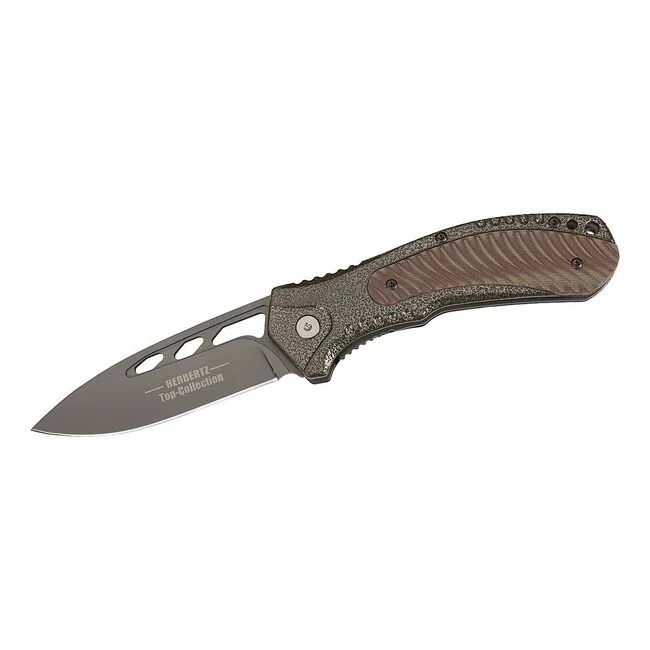 Herbertz TOP-Collection Taschenmesser 8,7 cm, sandbraun, G10, Nylonscheide