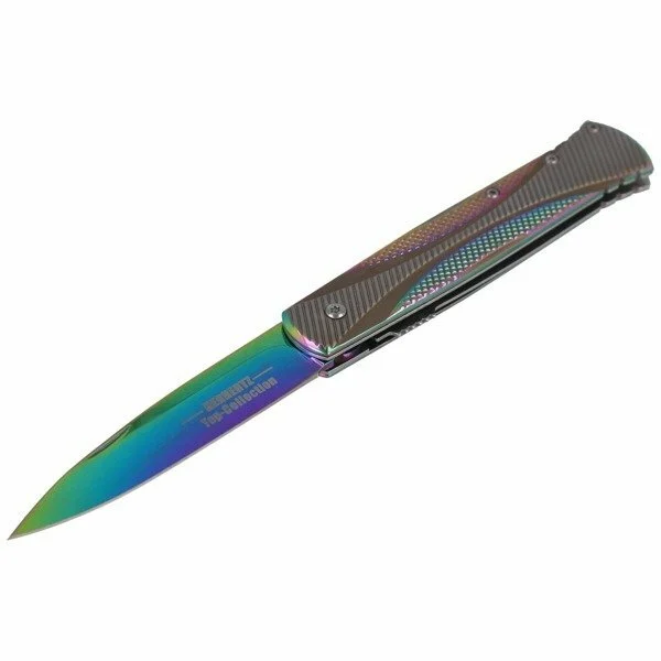 Herbertz TOP-Collection Taschenmesser 9 cm, Titan, schillernde Oberfläche