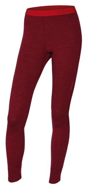 Husky Merino Thermounterwäsche Damenhose dark brick