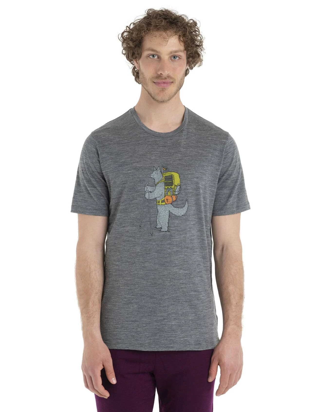 Icebreaker Tech Lite II Tee Tech Head Gritsto Hthr