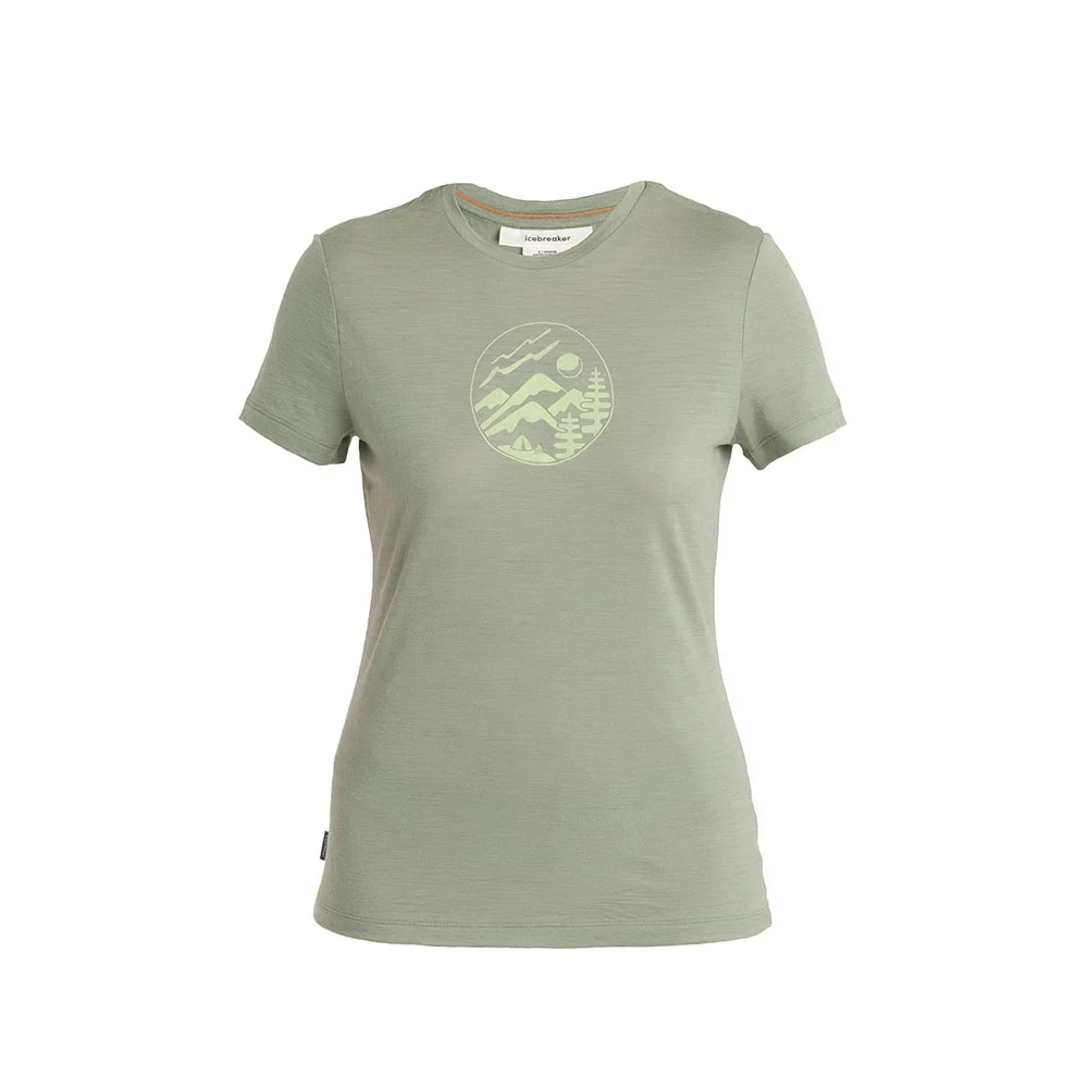 Icebreaker Tech Lite III Tee Camp.Circle W Lichen