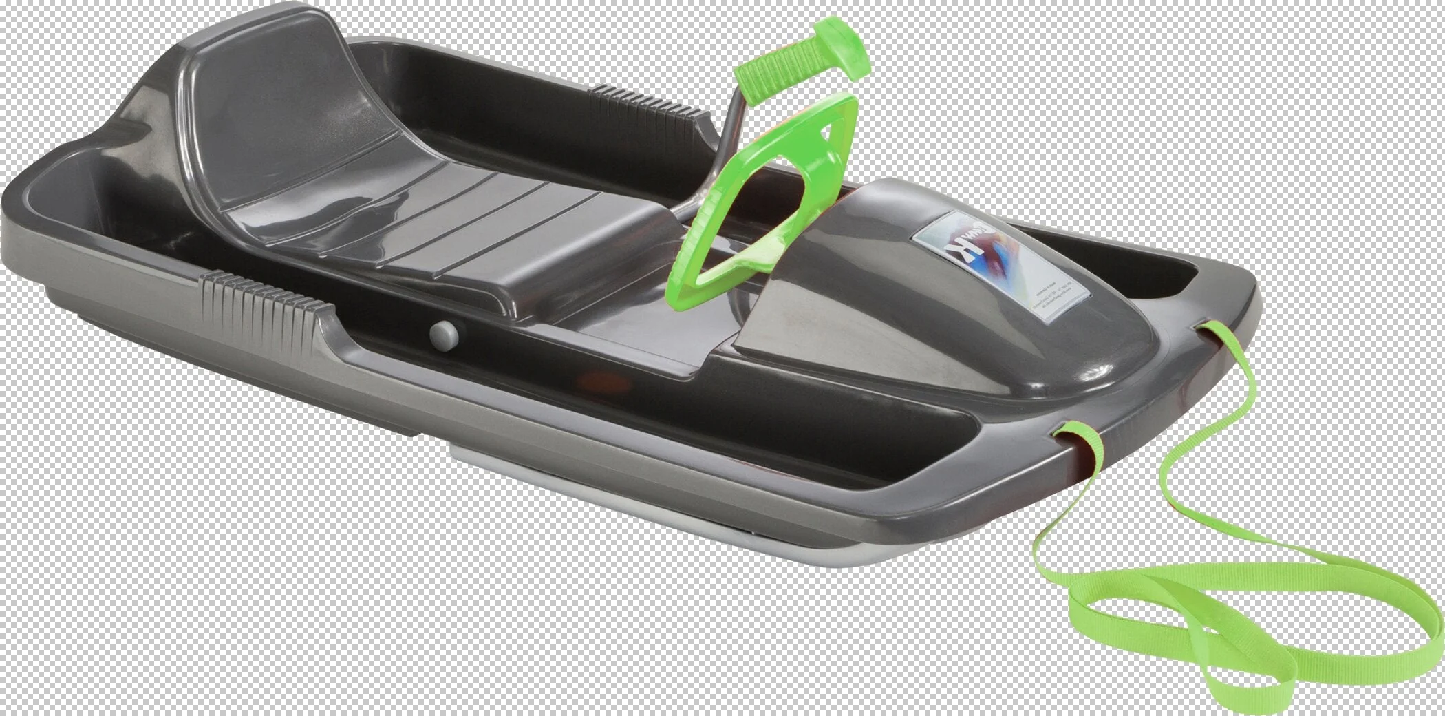 KHW Schlitten Snow Fox mit Lenkrad & Handbremse